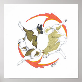 Poster akita yin e yang