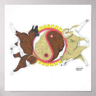 Poster akita yin e yang 2