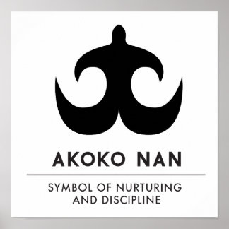 Pôster AKOKO NAN | símbolo da nutrição e disciplina