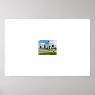 Pôster Akron Ohio Skyline