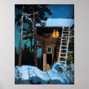 Poster Akseli Gallen-Kallela - Kalela no inverno