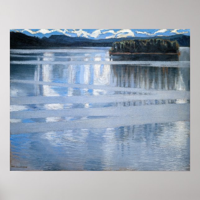 Poster Akseli Gallen-Kallela - Lago Keitele (Frente)