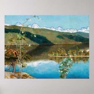 Poster Akseli Gallen-Kallela - Nuvens de Trovoada no Hori