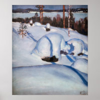 Akseli Gallen-Kallela - Paisagem de inverno nº 1