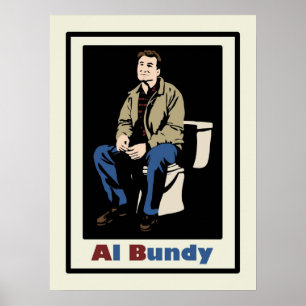 Poster Al Bundy no banheiro Casado com crianças