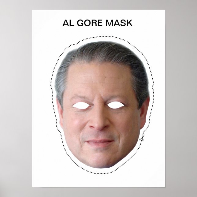 Pôster Al Gore Mask (Frente)