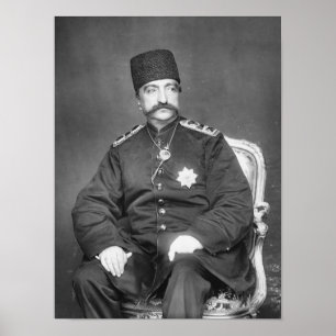Pôster Al-Ruído Shah Qajar de Naser de Persia