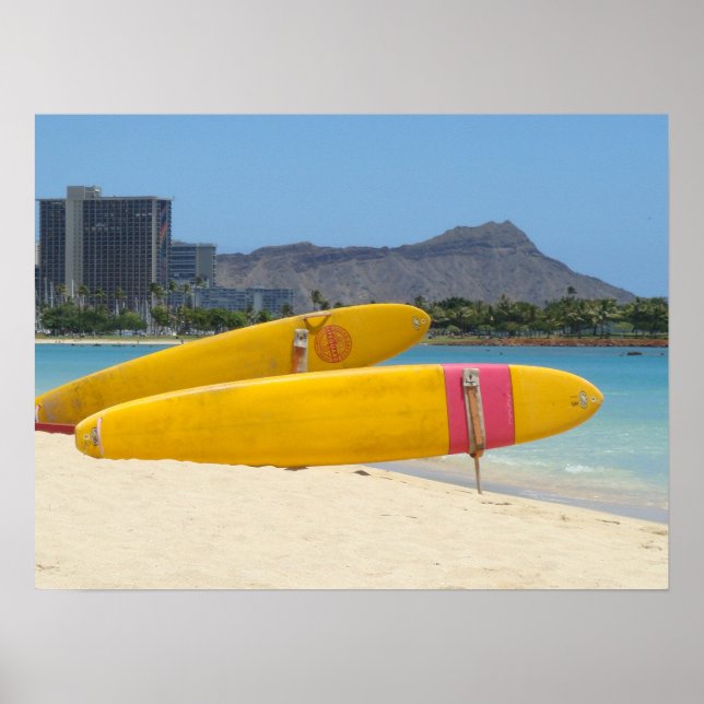 Poster Ala Moana Surfboards (Frente)