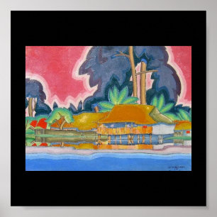 Pôster Alá Wai, Honolulu nos anos 20 de Arman Manookian