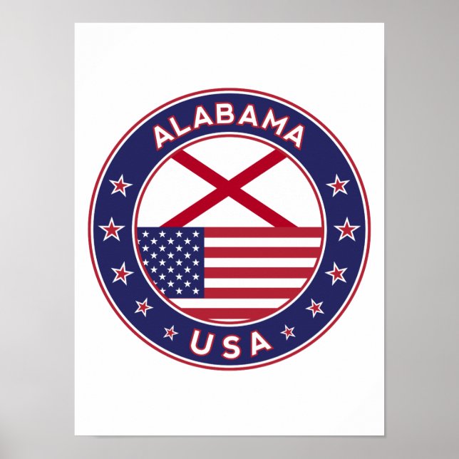 Poster Alabama, Estados Unidos, Alabama (Frente)