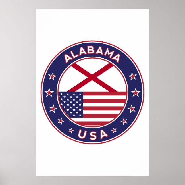 Poster Alabama, Estados Unidos, Alabama (Frente)