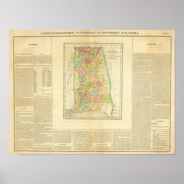Poster Alabama EUA (Frente)
