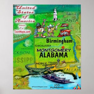Pôster Alabama EUA