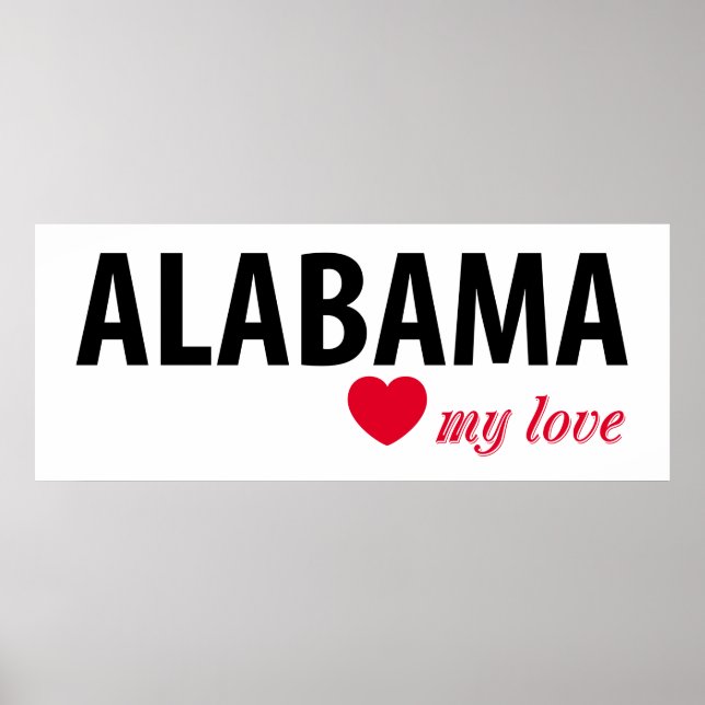 Pôster Alabama, meu amor (Frente)
