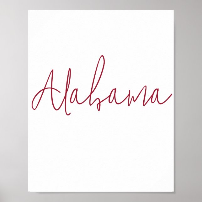 Poster Alabama State Souvenir (Frente)