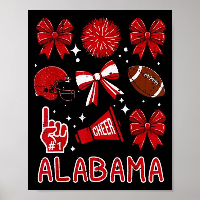 Poster Alabama Women Kids Boys Girls Youth Teen Men  (Frente)