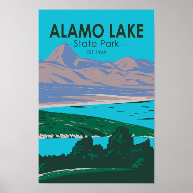 Poster Alamo Lake State Park Arizona Vintage (Frente)