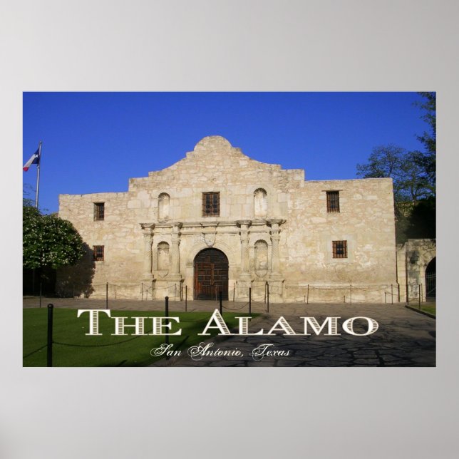 Pôster Alamo, San Antonio Texas (Frente)