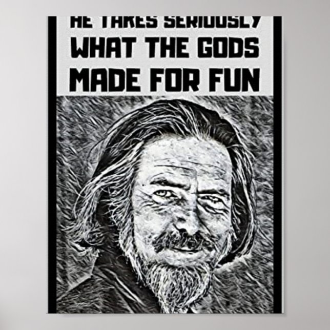 Poster Alan Watts (Frente)