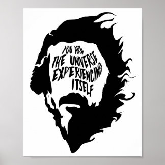 Poster Alan Watts você é o Universo experimentando a si m