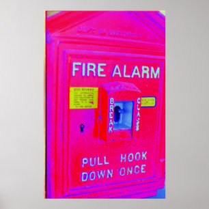 Poster Alarme de incêndio