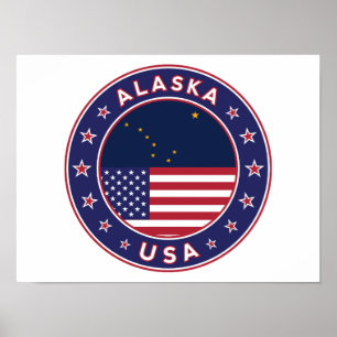 Poster Alasca, Estados Unidos