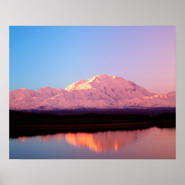 Pôster Alasca, Parque Nacional Denali, Mt. McKinley em (Frente)