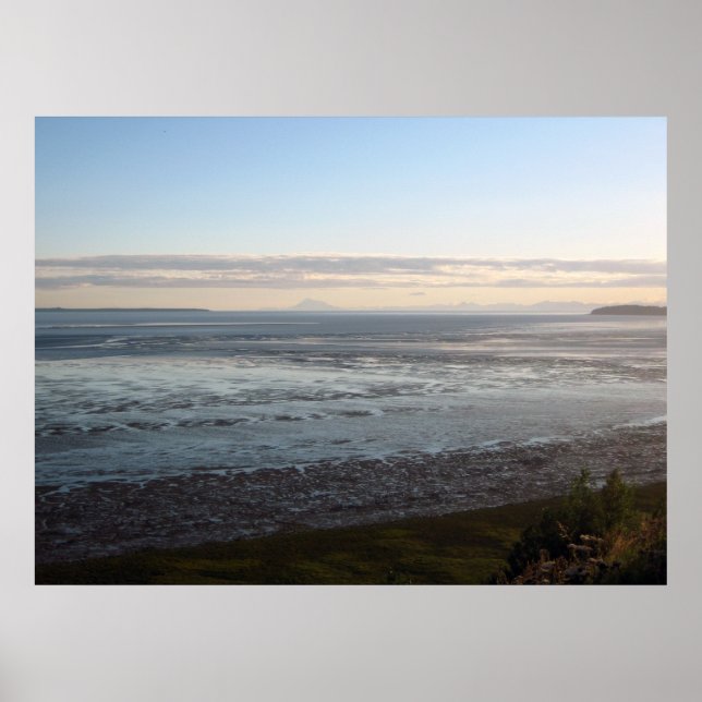 Poster Alaska Cook Inlet Mt Redúvida de Zaereth (Frente)