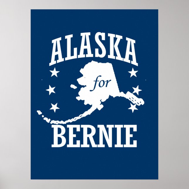 PÔSTER ALASKA PARA BERNIE SANDERS (Frente)