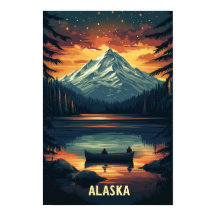 Alaska USA Art Vintage Viagem