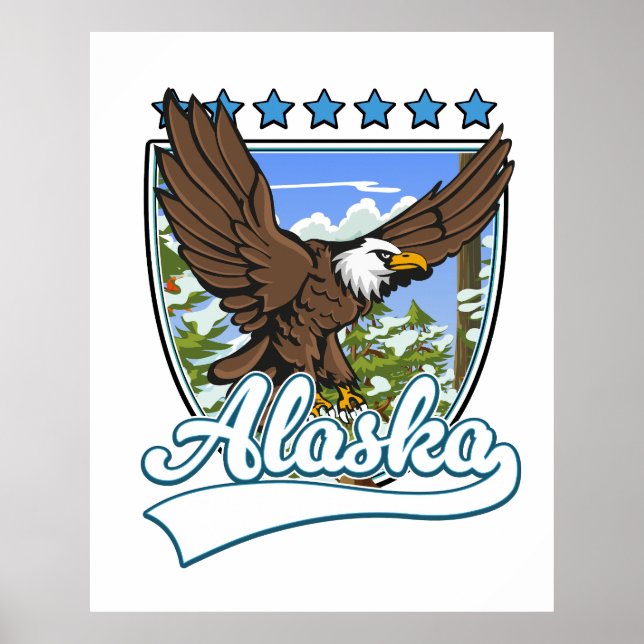 Poster Alaska Viagem Patch (Frente)