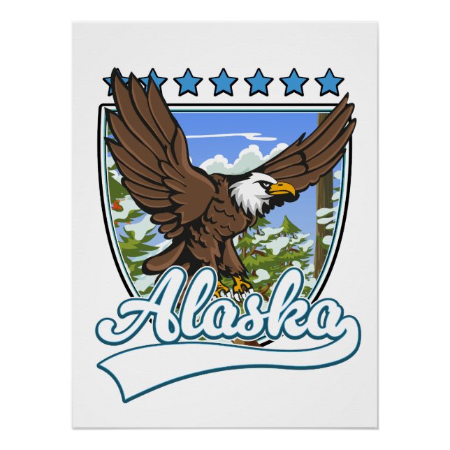 Pôster Alaska Viagem Patch (Frente)