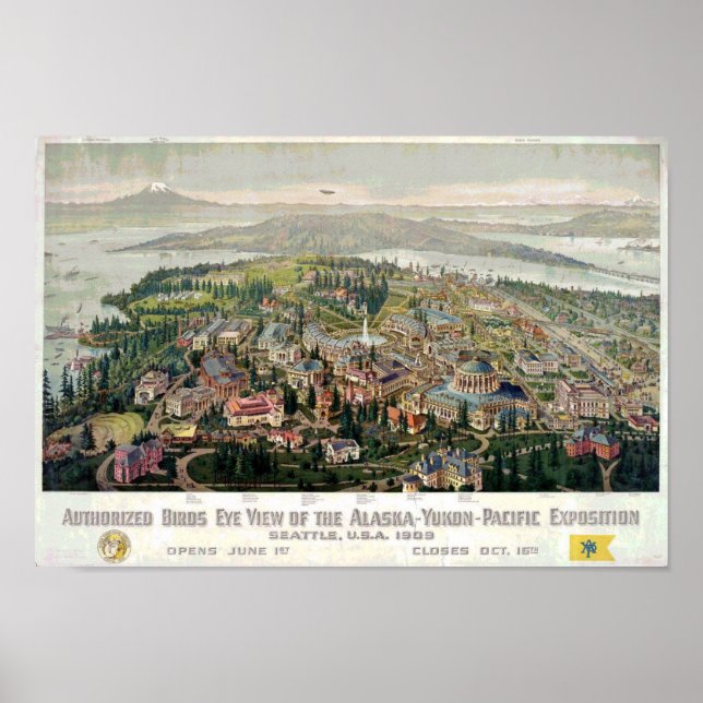 Poster Alaska-Yukon-Pacific Exposition 1909 (Frente)