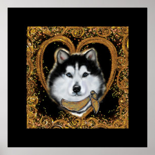 Poster Alaskan Malamute