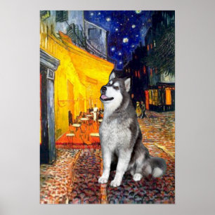Pôster Alaskan Malamute - Terrace Cafe