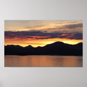 Pôster Alaskan Sunset I Beauful Alaska Photoics