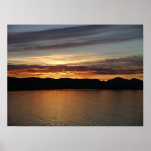 Poster Alaskan Sunset II Belo Alasca Fotografia