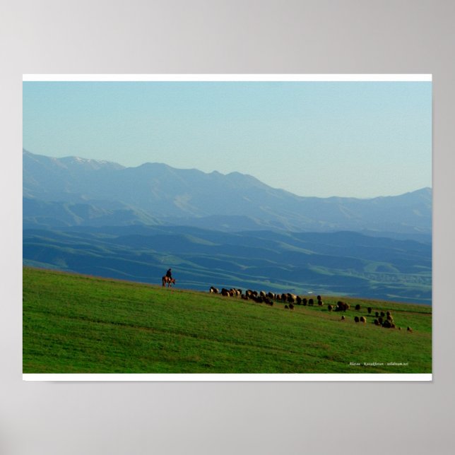 Pôster Alatau, Cazaquistão (Frente)