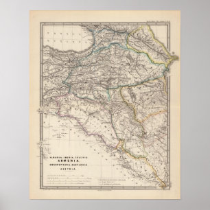 Pôster Albânia, Ibéria, Colchis, Arménia, mesopotâmia