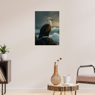 Poster Albatroz Sobre O Mar Da Tempestade
