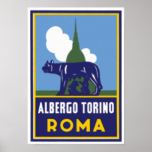 Poster Albergo Torino Roma