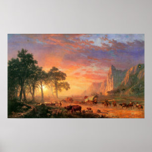 Poster Albert Bierstadt - A Trilha Do Oregon