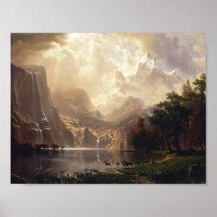 Pôster Albert Bierstadt - entre a serra Nevada