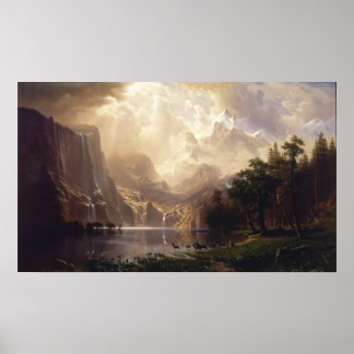 Pôster Albert Bierstadt - Entre Sierra Nevada