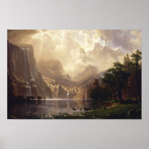Poster Albert Bierstadt - Entre Sierra Nevada