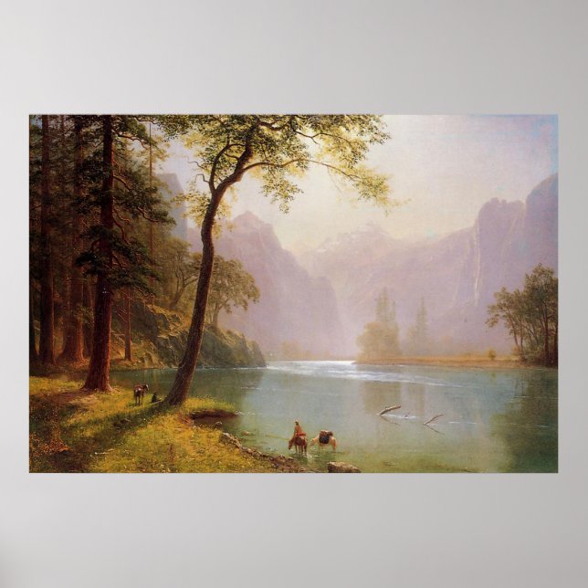Pôster Albert Bierstadt, Kerns River Valley California (Frente)