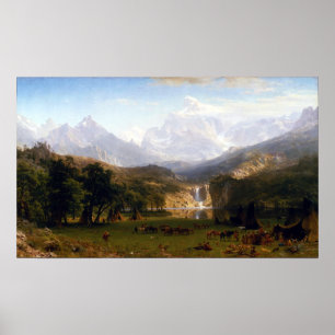 Poster Albert Bierstadt Landers Peak