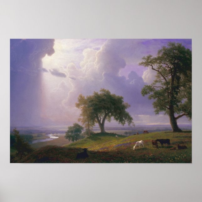 Pôster Albert Bierstadt - Primavera da Califórnia (Frente)