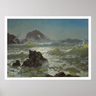 Poster Albert Bierstadt-Seal Rock, Califórnia