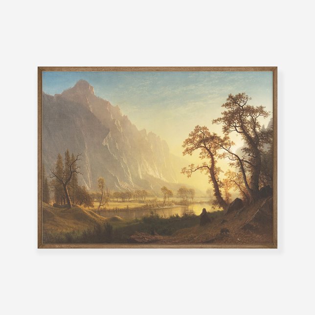 Poster Albert Bierstadt Sunrise Yosemite Valley Painting (Criador carregado)